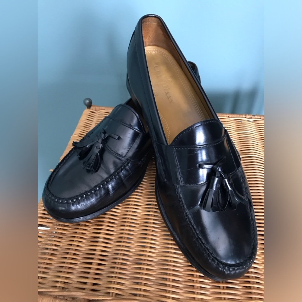 Cole Haan Pinch Tassel Loafers Black Men’s Size 11 W